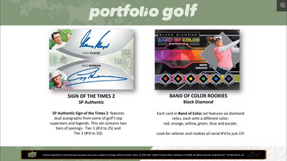2024 Upper Deck Portfolio Golf Hobby, Box