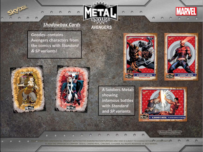 2024 Marvel Avengers Metal Universe, Hobby Box