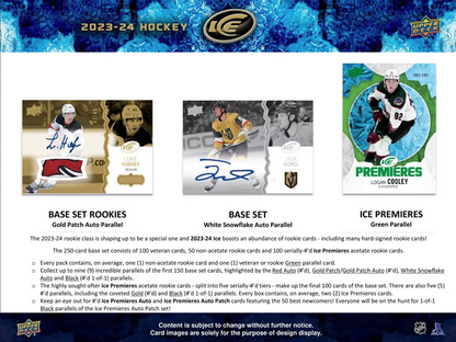 2023-24 Upper Deck Ice Hobby Hockey, 12 Box Inner Case