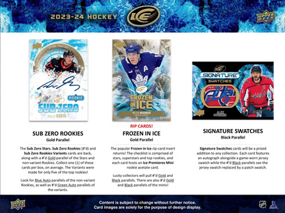 2023-24 Upper Deck Ice Hobby Hockey, Box