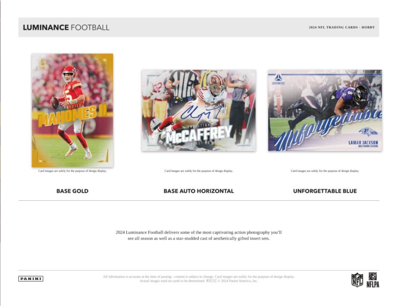 2024 Panini Luminance Football Hobby, Box