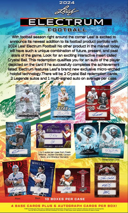 2024 Leaf Electrum Football Hobby, Box