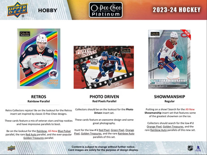 2023-24 Upper Deck O-Pee-Chee Platinum Hockey Hobby, Box