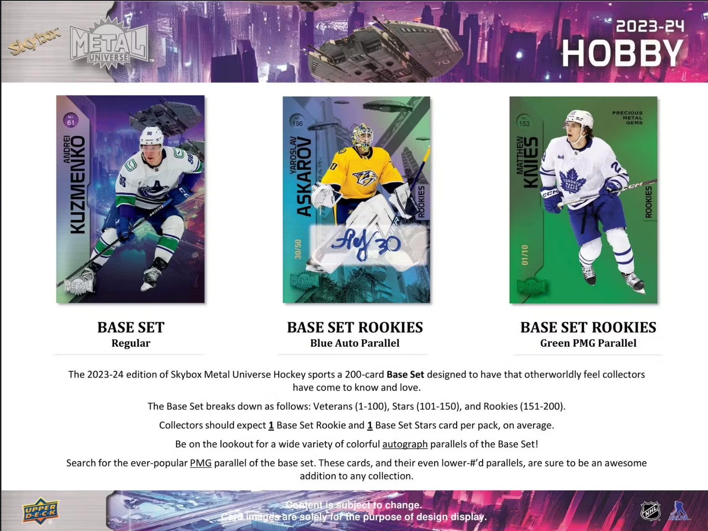 2023-24 Upper Deck Skybox Metal Universe Hockey Hobby, Box