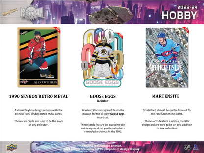 2023-24 Upper Deck Skybox Metal Universe Hockey Hobby, 16 Box Case