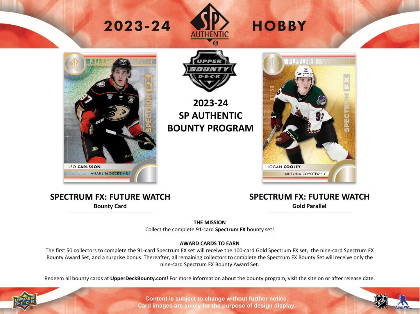 2023-24 Upper Deck SP Authentic Hockey Hobby, Pack