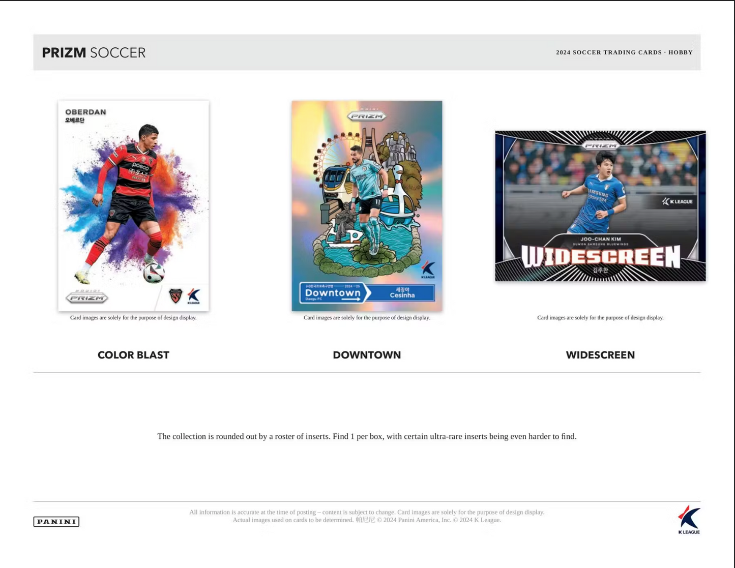 2024 Panini Prizm K League Soccer Hobby, Box