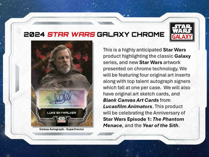 2024 Topps Star Wars Galaxy Chrome Hobby, Box