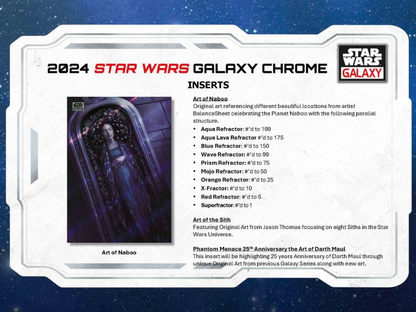 2024 Topps Star Wars Galaxy Chrome Hobby, Box