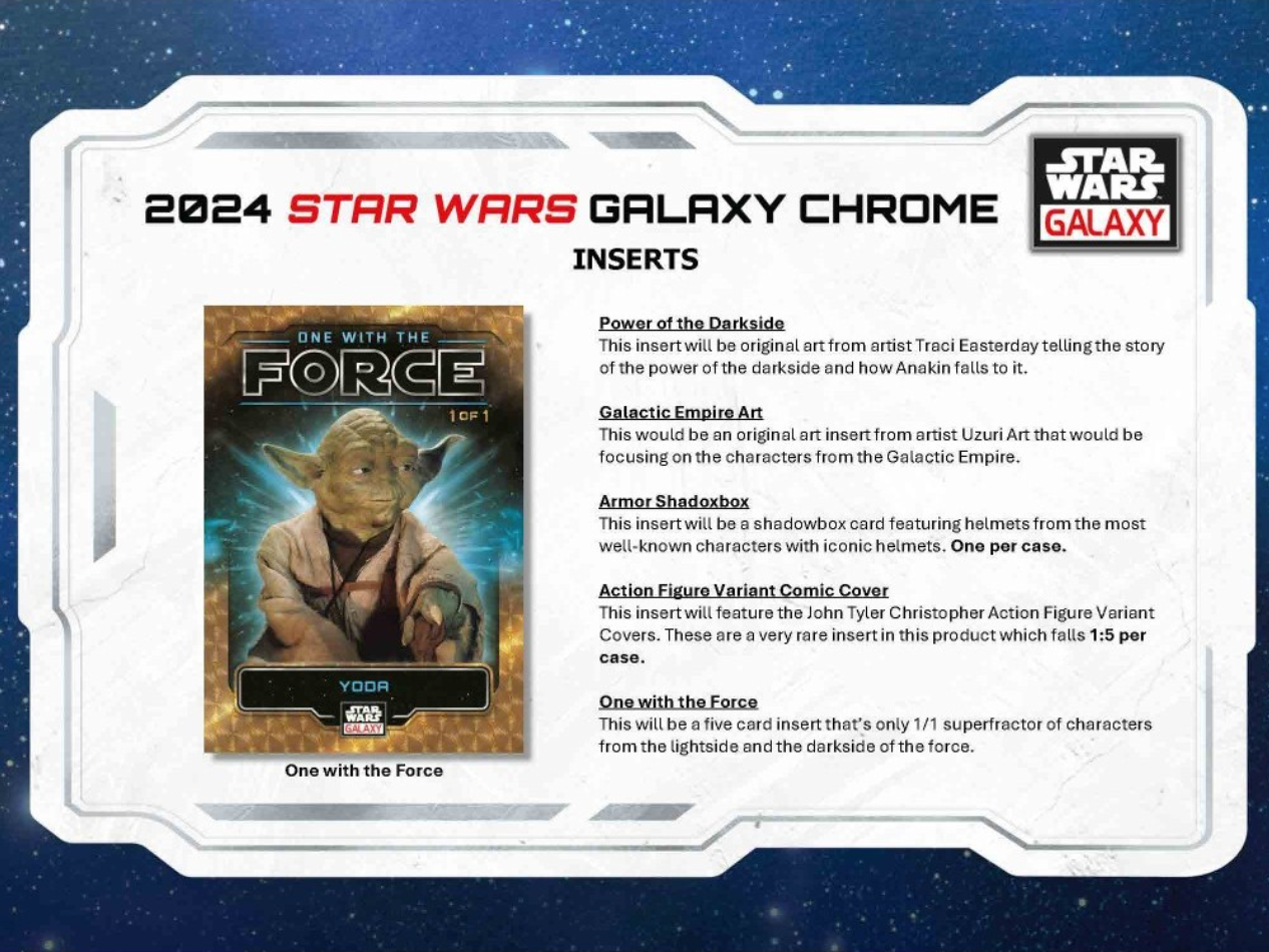 2024 Topps Star Wars Galaxy Chrome Hobby, Box