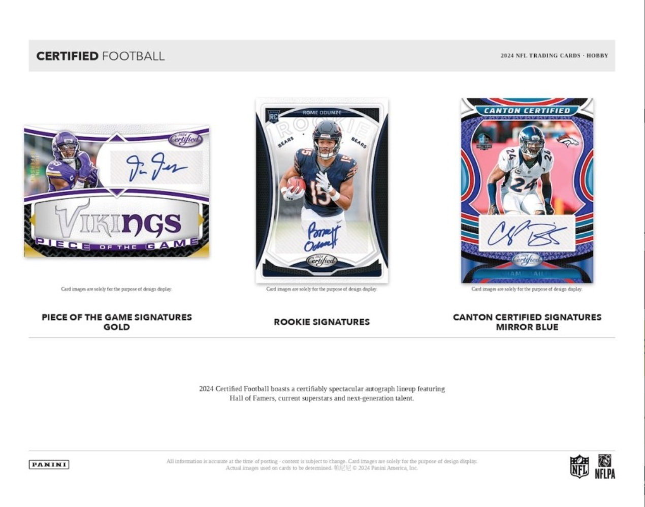 2024 Panini Certified Football Hobby, Box