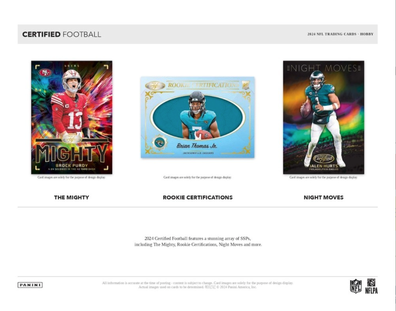 2024 Panini Certified Football Hobby, Pack