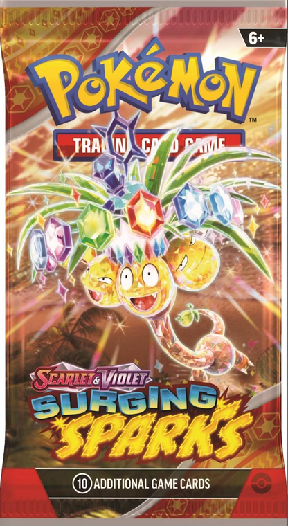 Pokemon Scarlet & Violet Surging Sparks, 6 Booster Box Case