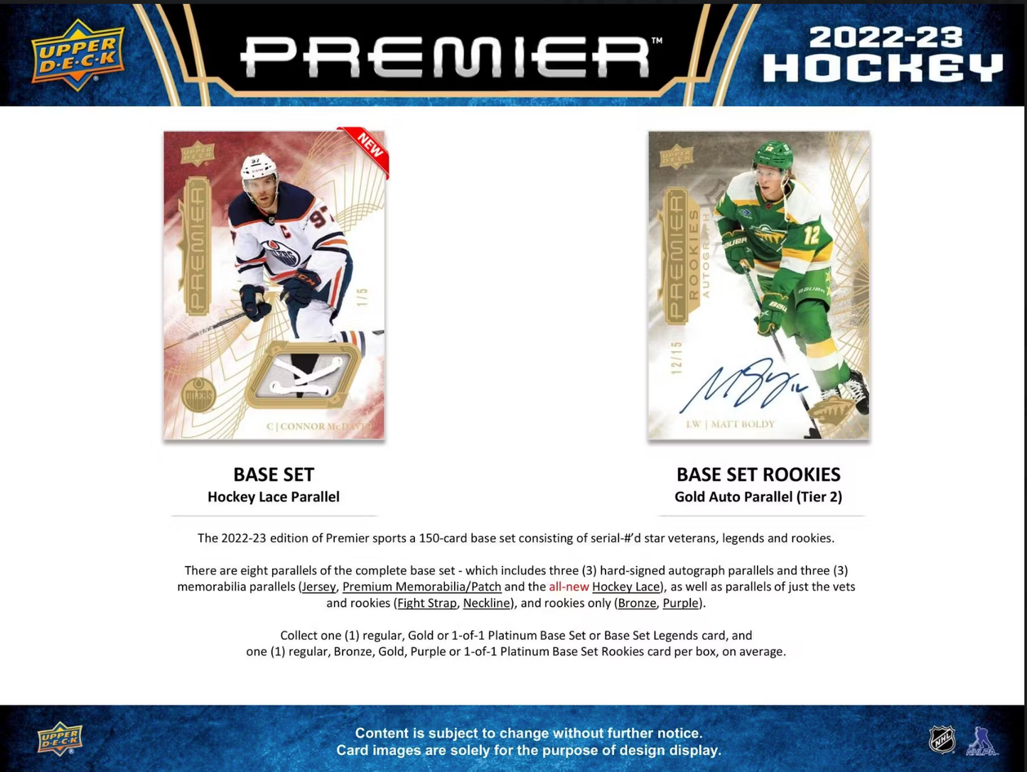 2022-23 Upper Deck Premier Hockey Hobby, Box