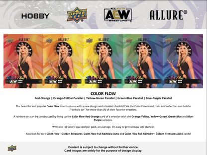 2024 Upper Deck AEW Allure Wrestling Hobby, 9 Box Inner Case