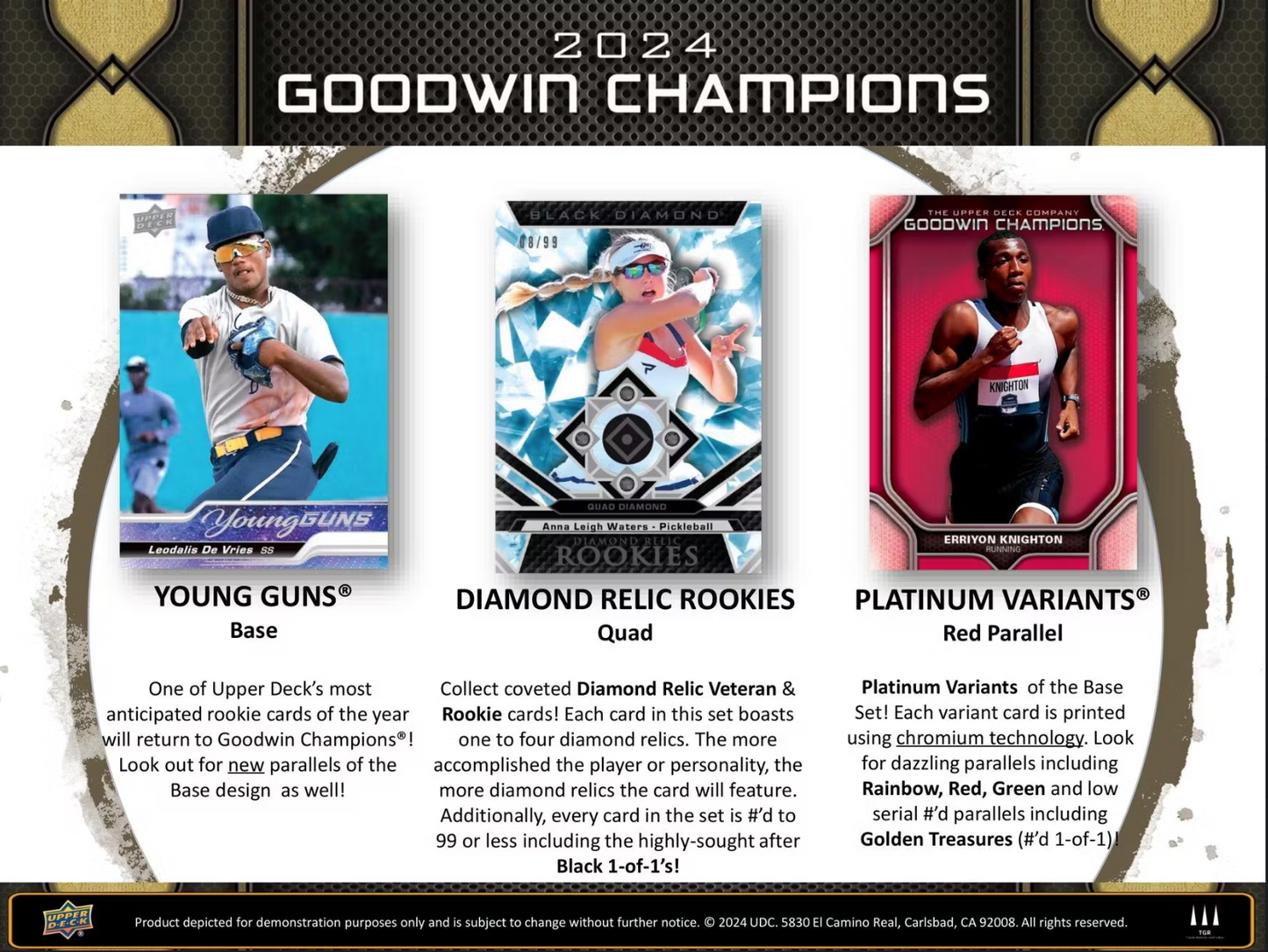 2024 Upper Deck Goodwin Champions Multi-Sport Hobby, 16 Box Case