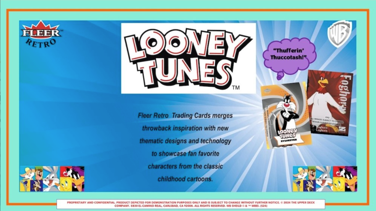 2024 Upper Deck Fleer Retro Looney Tunes Hobby, 12 Box Case