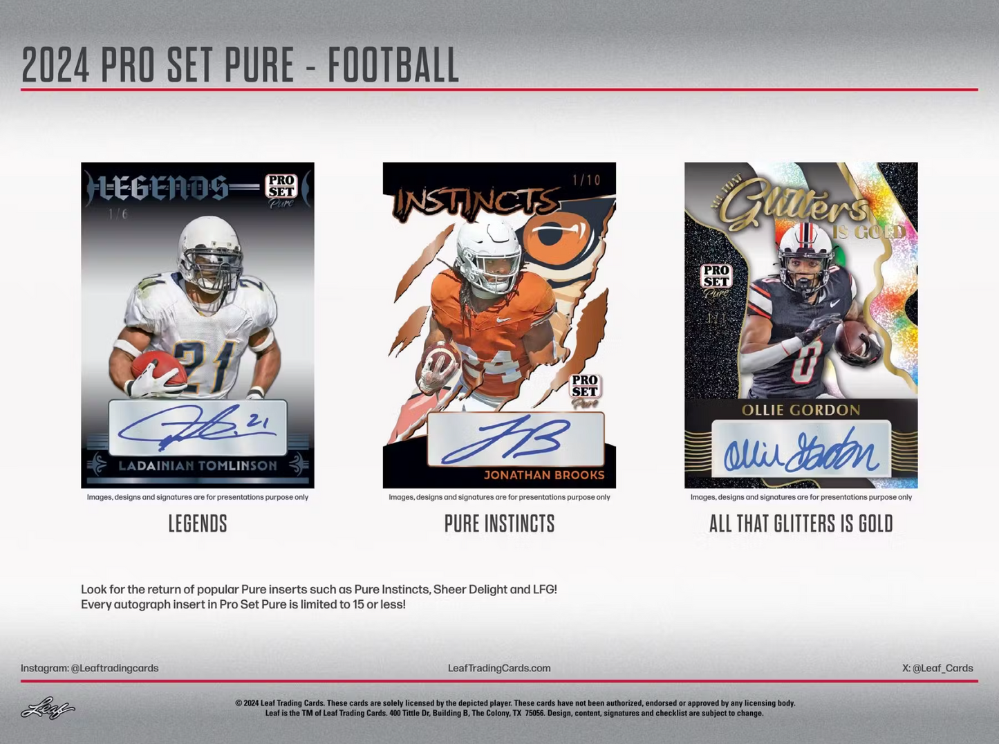 2024 Pro Set Pure Football Hobby, Box