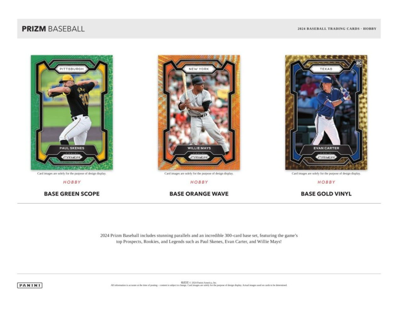 2024 Panini Prizm Baseball Hobby, Box