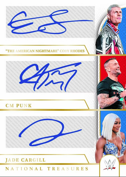 2024 Panini National Treasures WWE Hobby, 4 Box Case