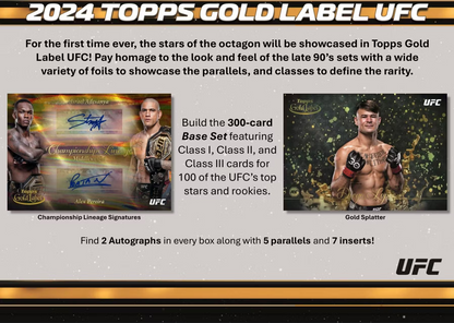 *LAST BOX* 2024 Topps UFC Gold Label Hobby, Box