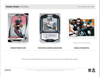 2024 Panini Prizm Football Hobby, Mega Box (Purple Pulsar Prizms!)
