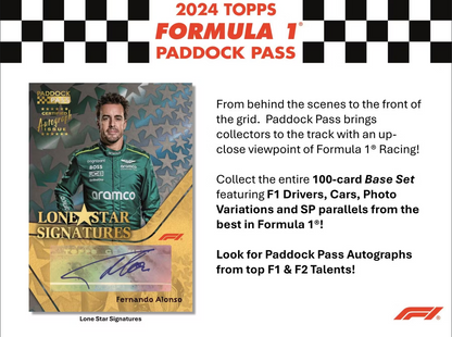 2024 Topps Paddock Pass F1 Formula 1 Racing, Jumbo Value Hanger Fat Pack