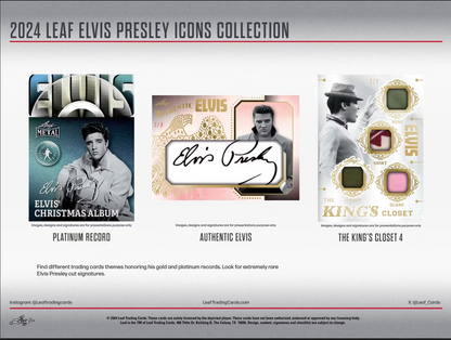 2024 Leaf Elvis Presley Icons Collection Hobby, Box