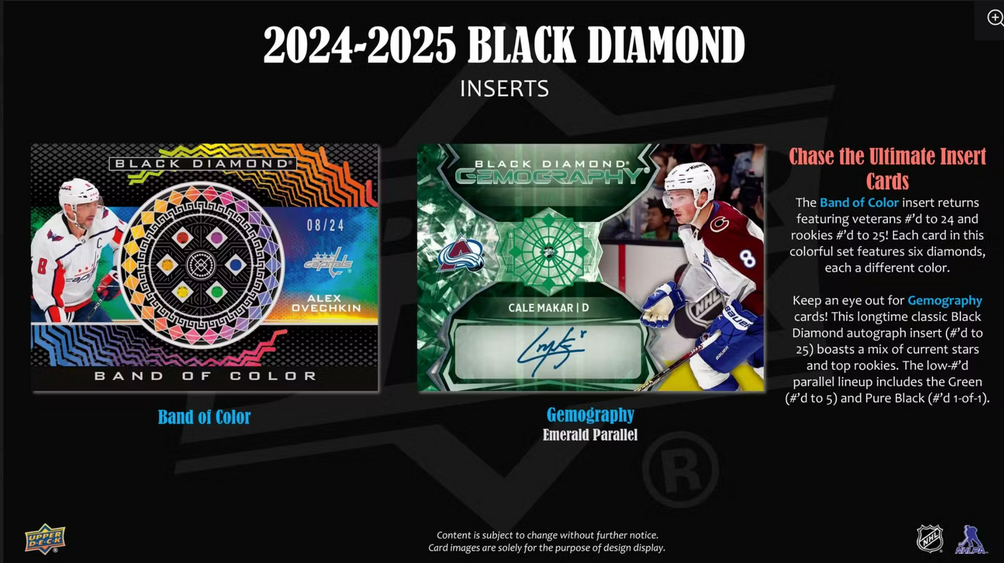 2024-25 Upper Deck Black Diamond Hockey Hobby, Box