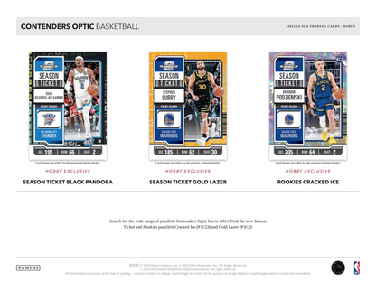 2023/24 Panini Contenders Optic Basketball Hobby, 20 Box Master Case