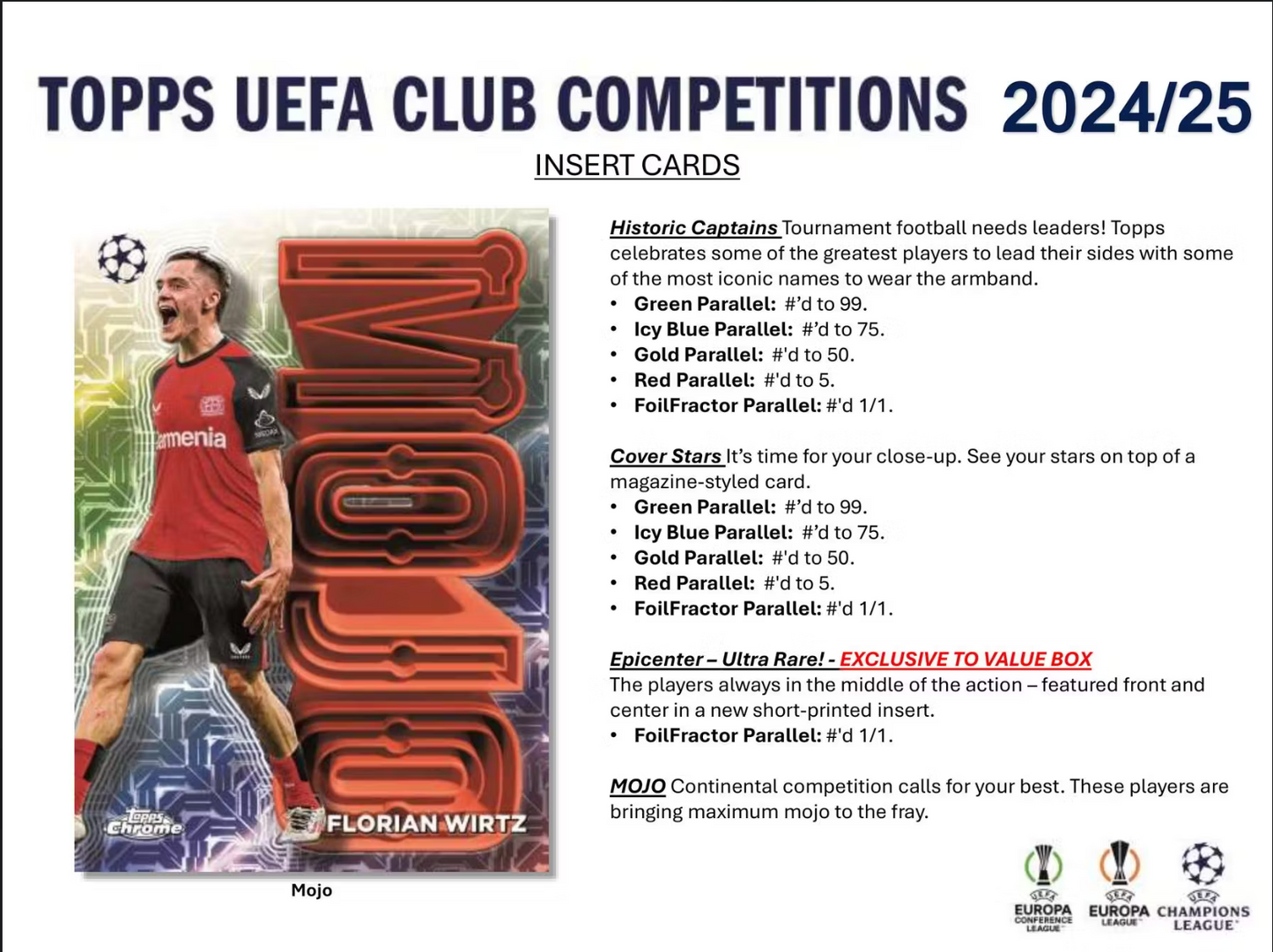 *LAST CASE* 2024-25 Topps UEFA Club Competitions Soccer Blaster, 40 Box Case