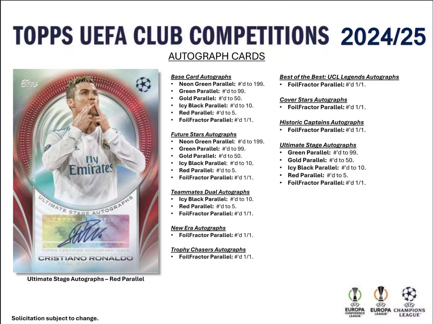 2024-25 Topps UEFA Club Competitions Soccer Blaster, Box