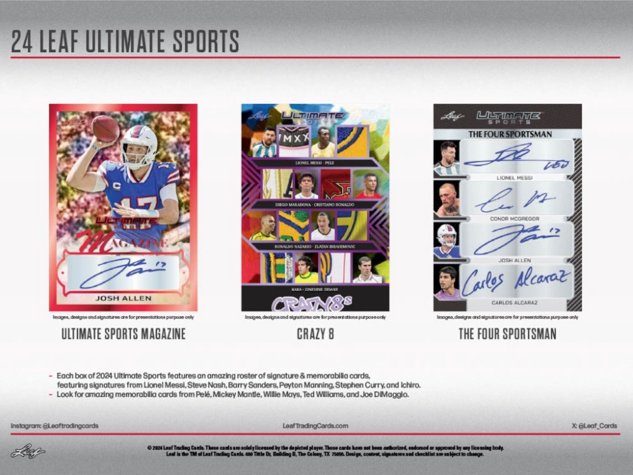 2024 Leaf Ultimate Sports Hobby, 10 Box Case