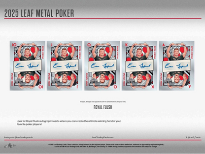 2025 Leaf Metal Poker Hobby, 10 Box Case