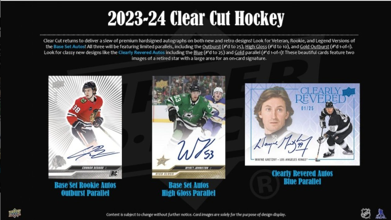 2023-24 Upper Deck Clear Cut Hockey Hobby, Box