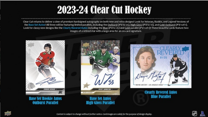 2023-24 Upper Deck Clear Cut Hockey Hobby, Box