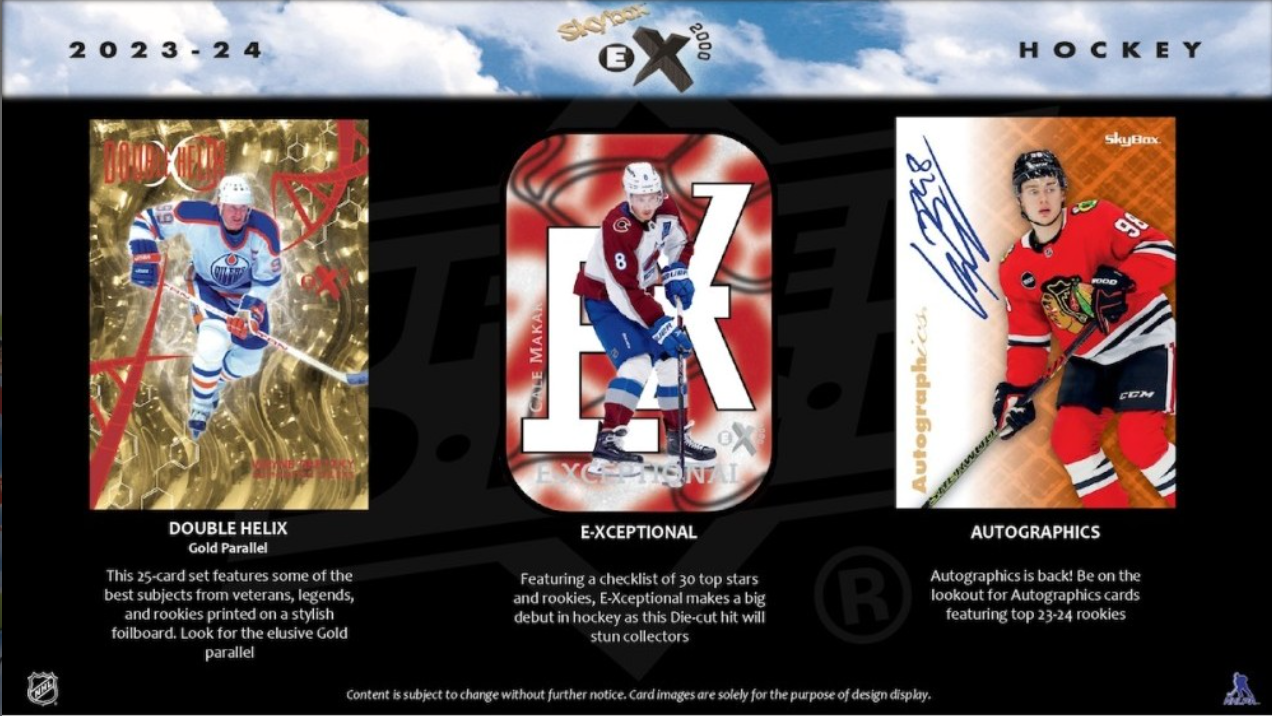 2023-24 Upper Deck Skybox E-X 2000 Hockey Hobby, 12 Box Case