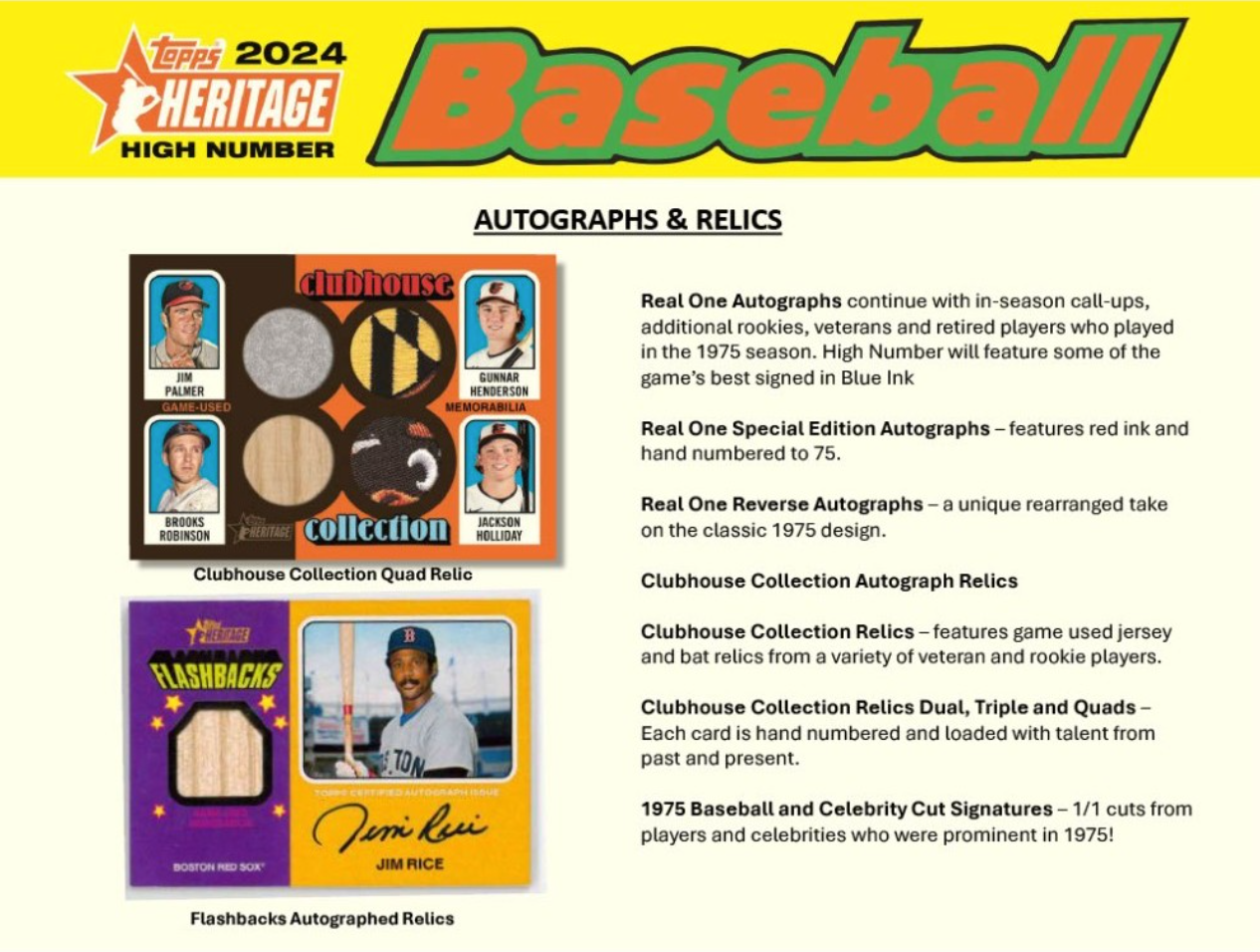 2024 Topps Series Heritage High Number Baseball Hobby, Pack