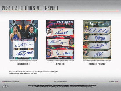 2024 Leaf Futures Multi-Sport, 20 Blaster Box Case