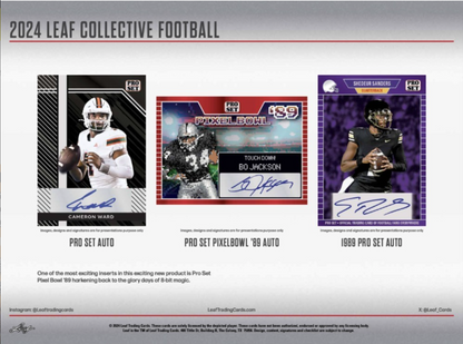 2024 Leaf Collective Football Jumbo, 8 Box Case