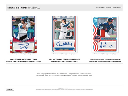 2025 Panini Stars and Stripes USA Baseball Hobby, Box