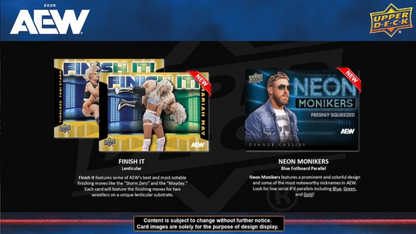 2025 Upper Deck AEW Wrestling Hobby, Box