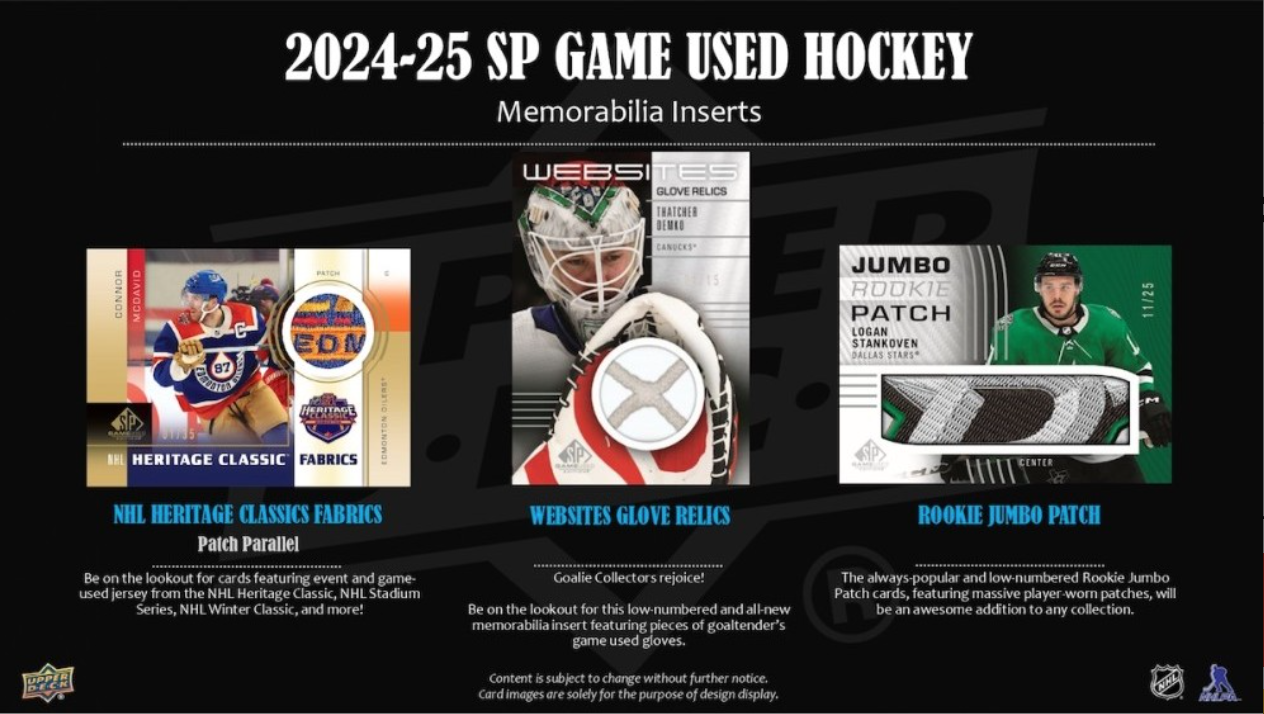 2024-25 Upper Deck SP Game Used Hockey Hobby, Box