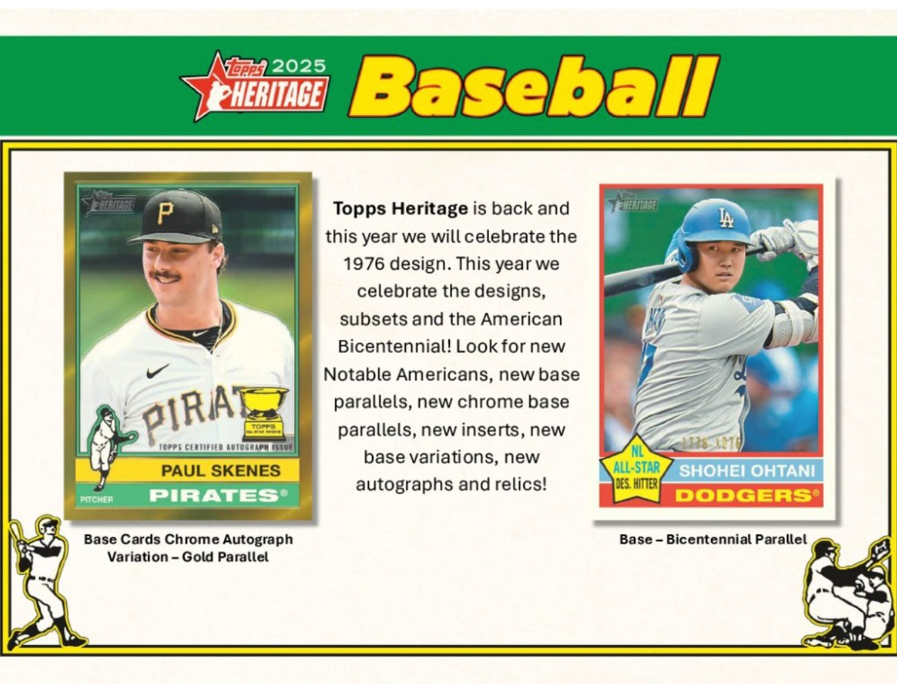 2025 Topps Heritage Baseball Hobby, Pack