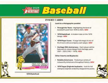 2025 Topps Heritage Baseball Blaster, Box