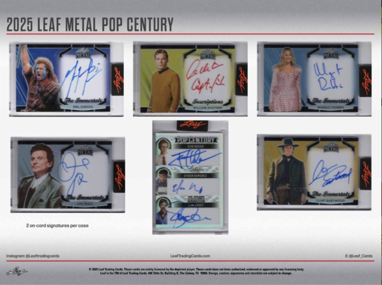 2025 Leaf Metal Pop Century Hobby, 10 Box Case