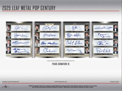 2025 Leaf Metal Pop Century Hobby, Box
