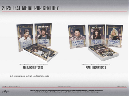 2025 Leaf Metal Pop Century Hobby, 10 Box Case