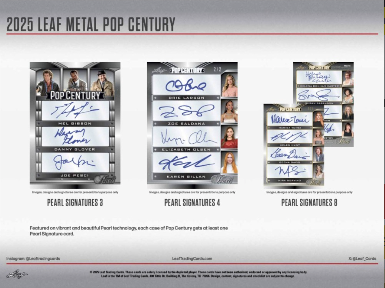 2025 Leaf Metal Pop Century Hobby, Box