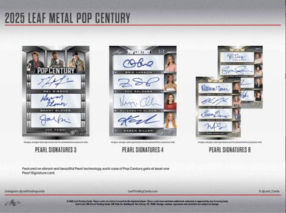 2025 Leaf Metal Pop Century Hobby, 10 Box Case